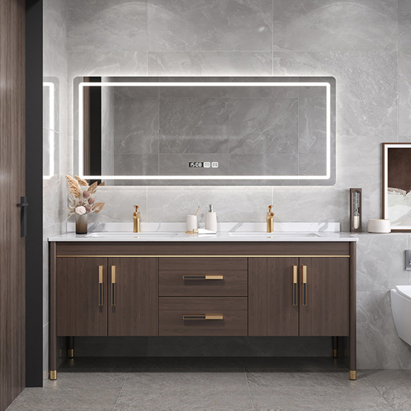 Chinese style luxurious bathroom Vanity, 63"