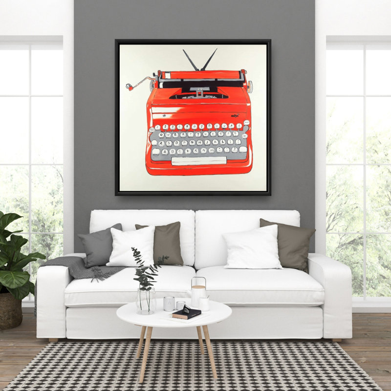 " Red Typewritter Machine "