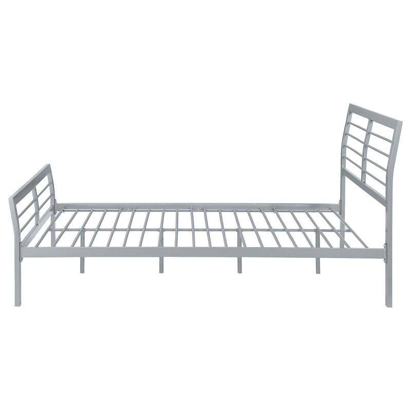 Cooper Open Frame Bed Silver, Full