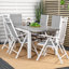 Jayesh 6 - Person Patio Dining Set with Extendable Rectangular Table-1474623068-1474623069