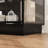72.8 In. H Black Curio Display Cabinet With Sliding Glass Doors & 3-Color Led Lighting Glass Shelf Storage