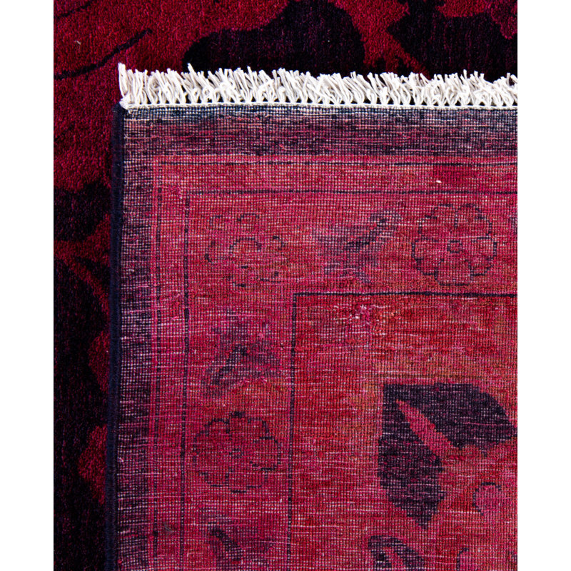 Overdyed One-of-a-Kind 9' 2" X 12' 5" Hand Knotted Area Rug