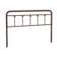 Tête de lit grand en métal August Grove®, hauteur réglable, style victorien campagnard, tête de lit en acier uniquement pour la chambre à coucher, assemblage facile, noir-713431586-713431590