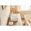 Lavabo vasque à surface solide blanc mat 20 po x 14 po - Améliore la fonctionnalité de la salle de bain dans un style contemporain