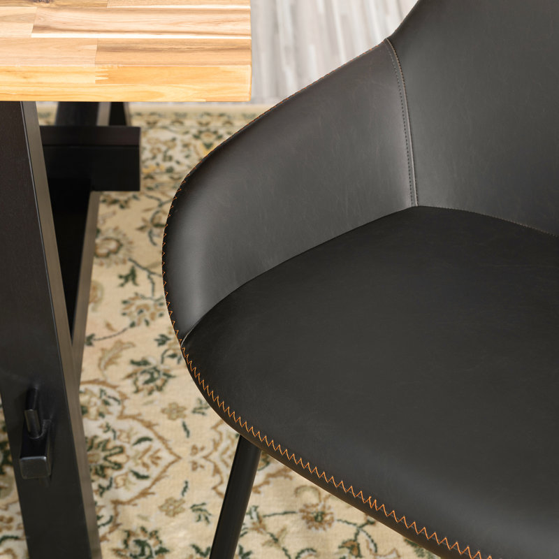 Chaise avec accoudoirs Zosia, Gris foncé
