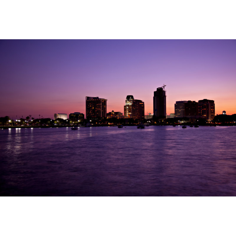 St. Petersburg, Florida 1 Piece Wrapped Canvas Wall Art, 61cm H x 91cm W