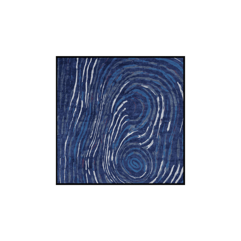 Machine Washable Gray Area Rug, Square 5'
