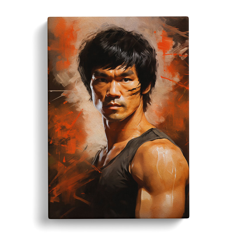Bruce Lee Digital - Wrapped Canvas, 50cm H x 35cm W x 3cm D