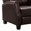 Fauteuil inclinable en cuir, bleu marine-188580322
