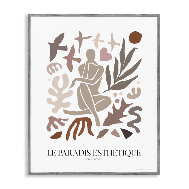 Figurine aux formes abstraites, estampe numérique par Reinders, Estampe numérique Farmhouse, H 14 po x l 11 po