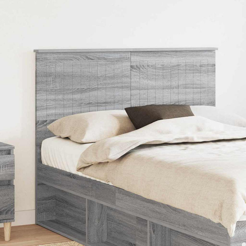 Panel Headboard, EU Double - 135 x 200 cm, Grey Sonoma