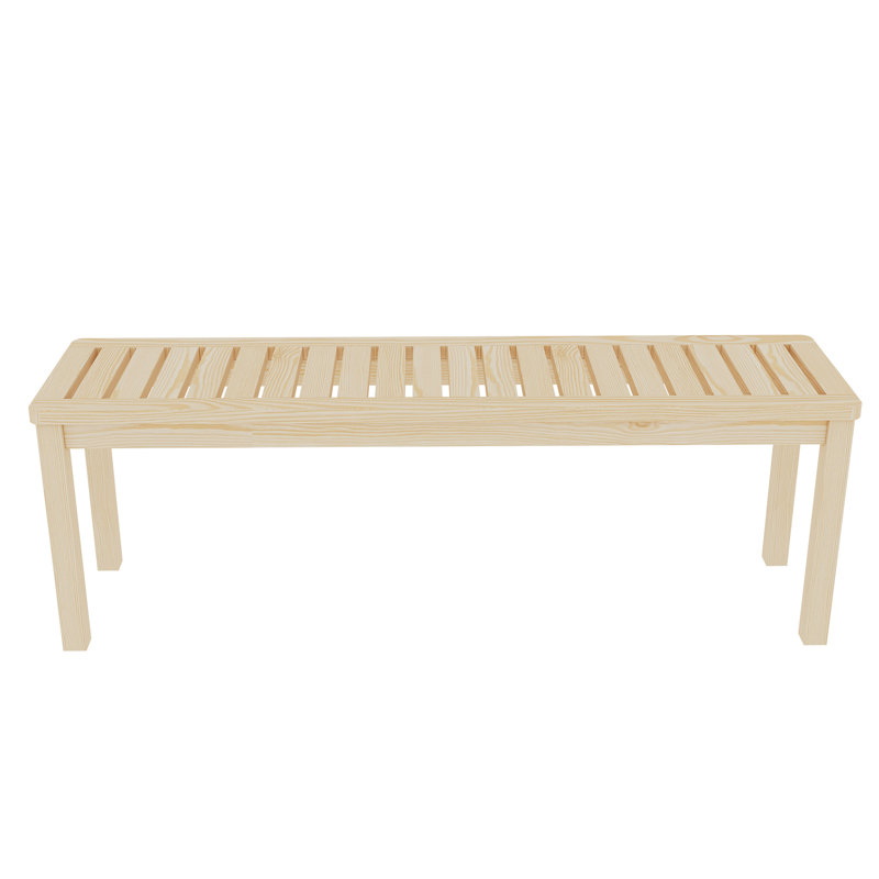 Solid Wood Closet Bench, 52" - Space Efficient Entry Practical & Elegant Option
