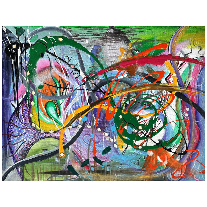 Whole New World Abstract Painting | Acrylic On Canvas