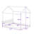 Queen Size Wooden House-Shaped Bed With Durable Slats-119618969