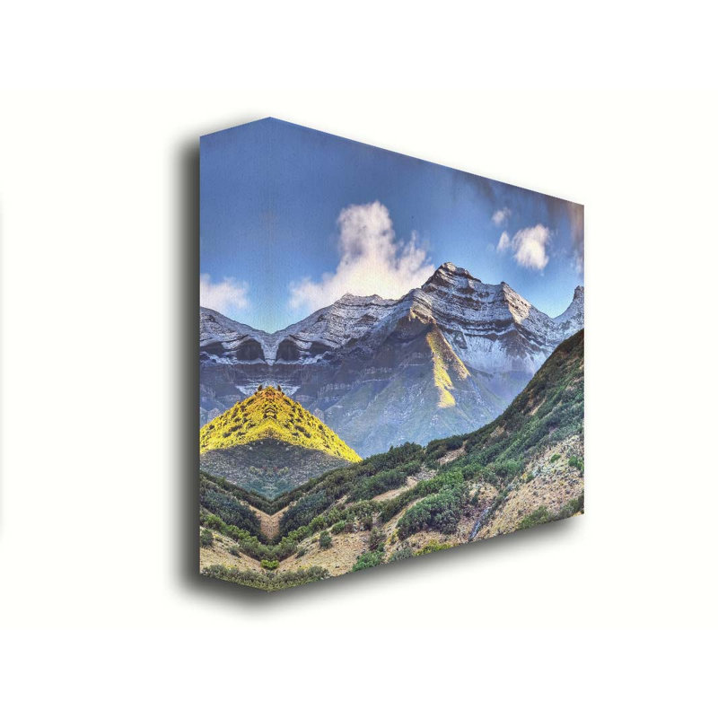 «First Snow Timpanogos» par Scott Barlow. Toile giclée sur toile, H 30 po x l 45 po, Toile tendue, Ne s’applique pas