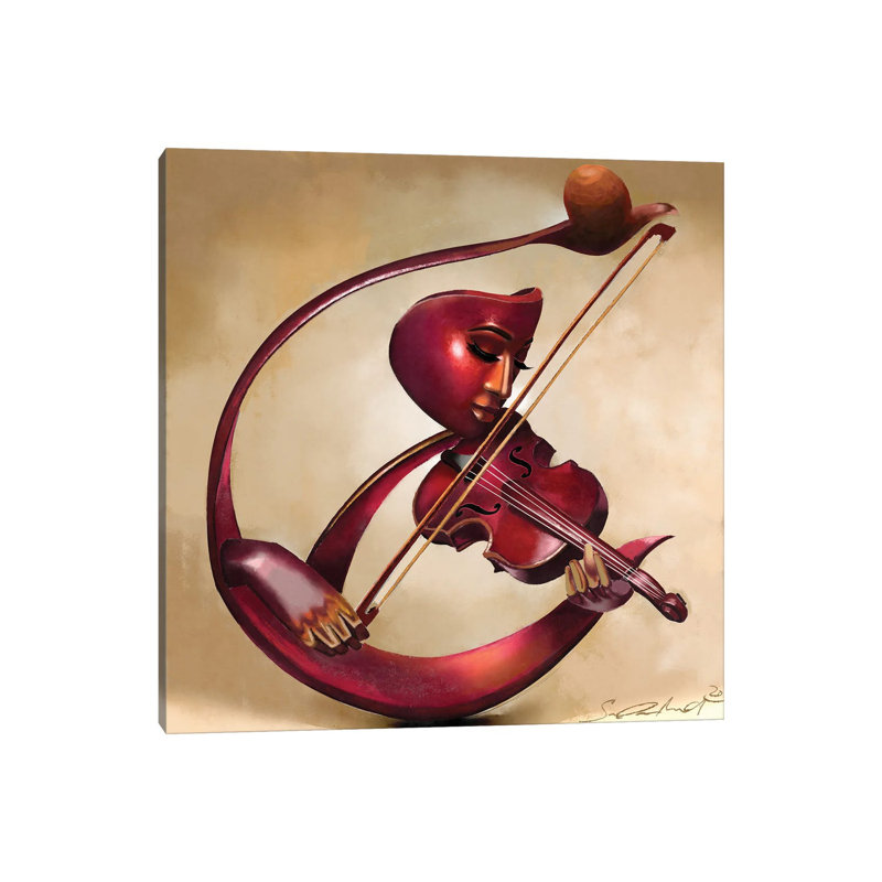 "Ethereal Strings" par Salaam Muhammad, reproduction d'art sur toile tendue, H 12 po x l 12 po x P 0,75 po, Toile tendue