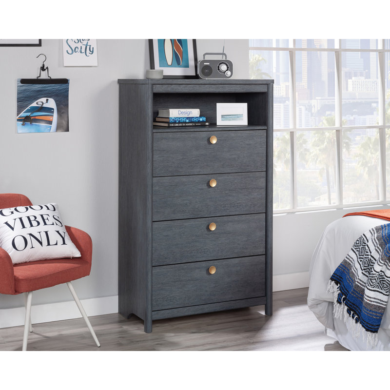 Commode 4 tiroirs Geistlinger, Denim chêne