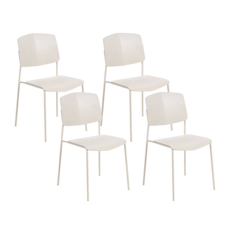 Chison Stacking Side Chair, Beige