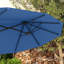Grands parasols de patio, manivelle inclinable moderne à double face en acier pour la maison