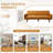 Lelianna 74.4'' Full/Double Wide Tufted Back Convertible Sofa with Convertible Sofa Bed-1400790494