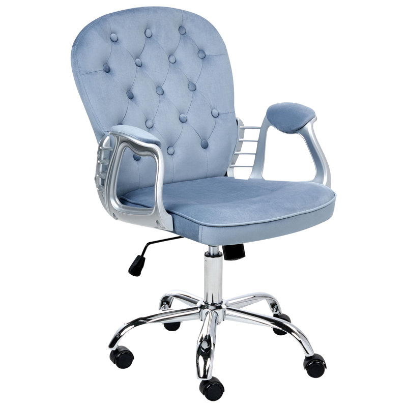 PRINCESS Velvet Office Chair, Blue