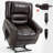 Power Lift Recliner Chair Heat Massage Dual Motor Infinite Position Up To 350 LBS, Faux Leather, Heavy Duty Motion Mechanism With USB Ports-1195878029