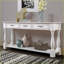Table basse Mid-Century en bois massif pour le salon, 63 pouces avec 3 tiroirs Tablette, assemblage facile