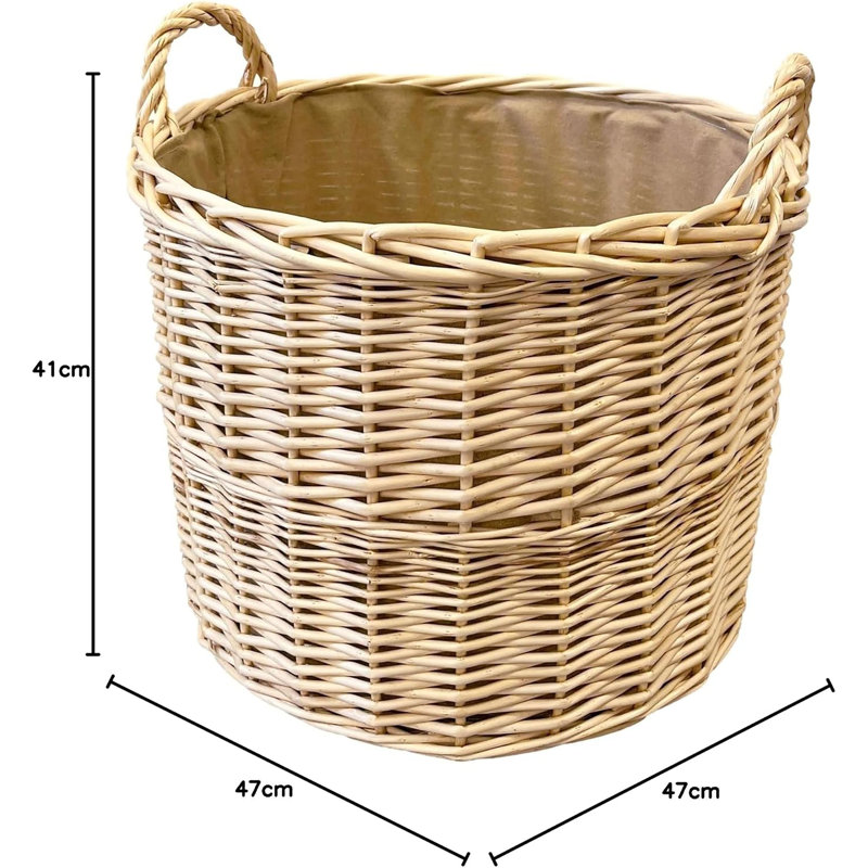 Bay Isle Home Wicker Decorative Basket, Natural