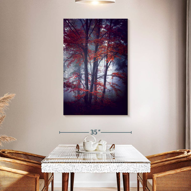 Harnek Misty Autumn Forest, H 48 po x l 32 po