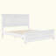 Structure de lit tête de lit style pin traditionnel-129182949