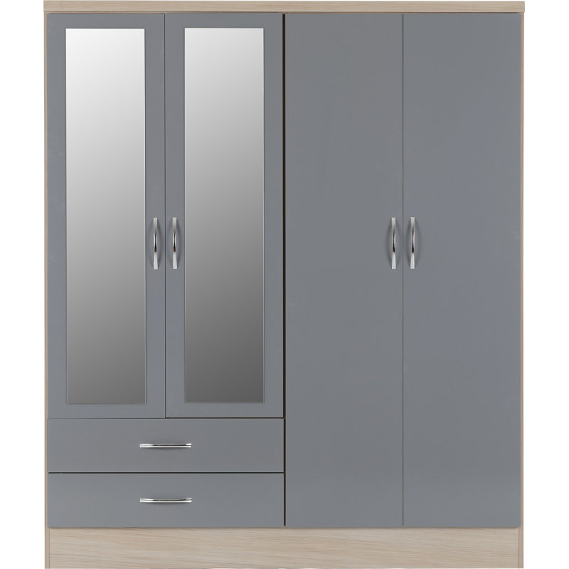 Cascio 4 Piece Bedroom Set, Grey