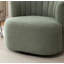 Fauteuil demi-tonneau pivotant rembourré Musaab-1129483437