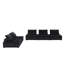 Canapé modulaire en velours 5 pièces 160 po-1104536972
