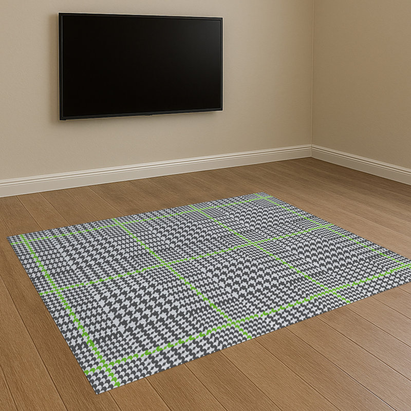 Geometric Area Rug, Runner 70 x 140 cm