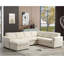 Canapé modulaire de 10,75 po, canapé modulaire surdimensionné, rangement pour chaise longue, canapé moderne en forme de U, canapés rembourrés, chenille, bouton en cristal, salon, appartement-1736619593