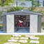 Metal Storage Shed with air vents and Lockable Double Doors