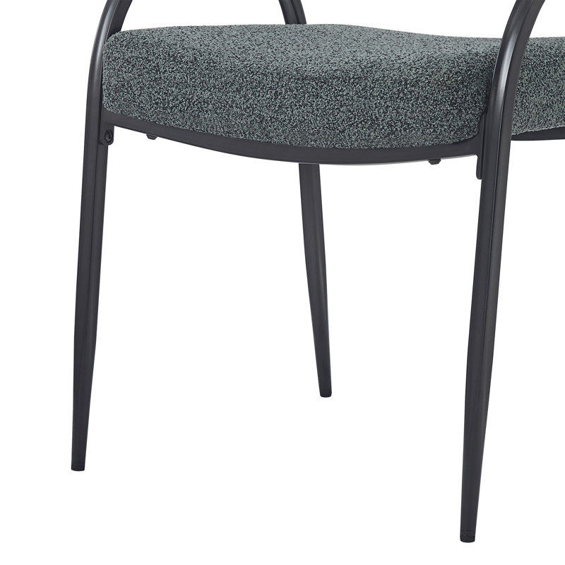  Chaises de salle à manger rembourrées avec pieds en métal, ensemble de 2, chaises de salle à manger confortables, chaises durables pour la cuisine ou la salle à manger