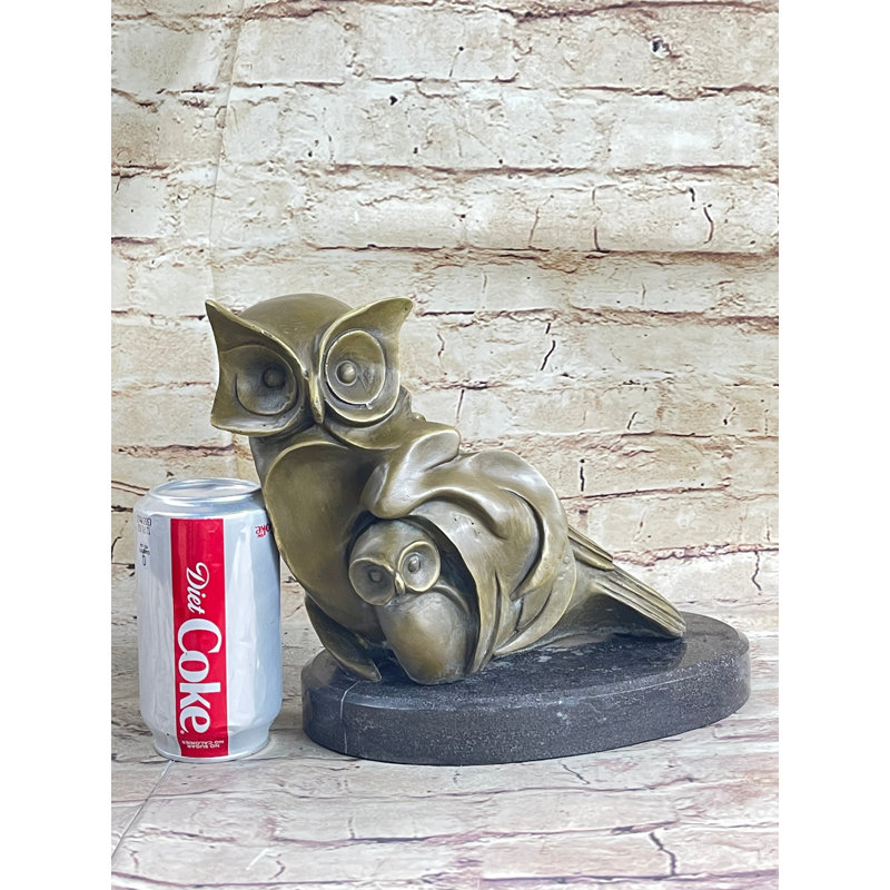 Sculpture d'oiseau chouette abdiladif Barye