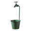 Vintage rétro en fer vert pot de fleurs rustique mural extérieur jardin décoration unique pot de fleur pour patio cour style campagne paysages décoration vert