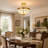 4-Light Tiffany Style Semi-Flush Mount Ceiling Light