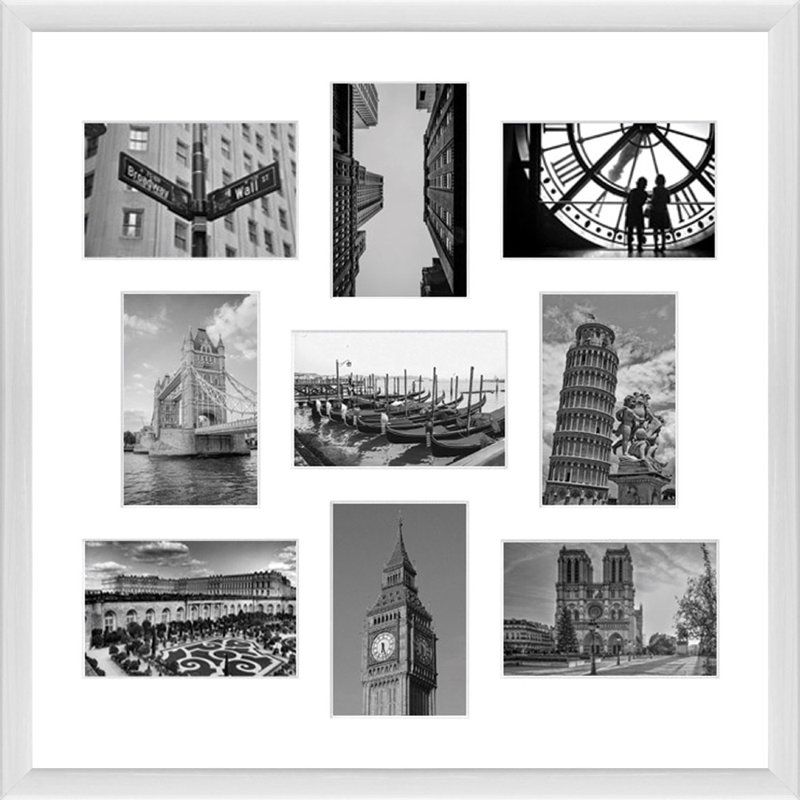 Larriesha Collage Picture Frame, Glossy White