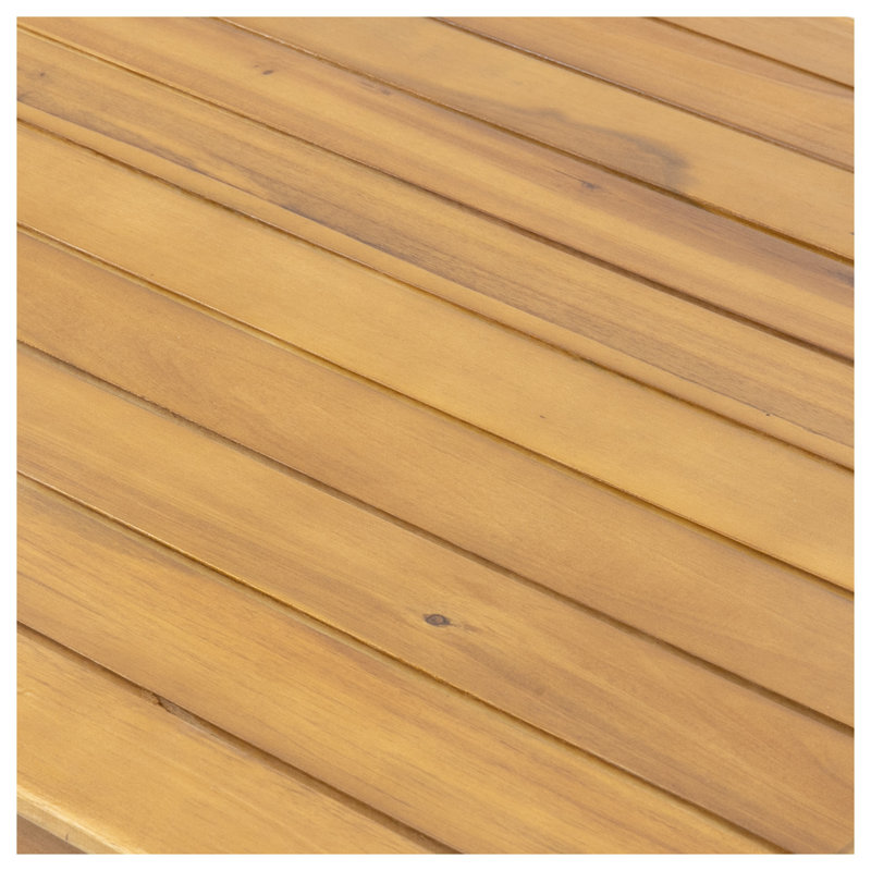 Ensemble de canapé d'extérieur 4 pièces avec structure en bois d'acacia et coussins beiges Sebastian