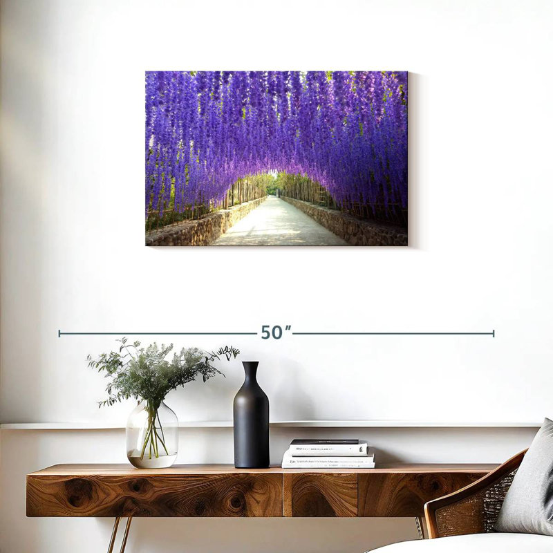 Harnek à travers le tunnel Wisteria, H 20 po x l 30 po