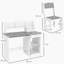Ensemble de bureau et de chaise pour enfants avec rangement et bureau pour enfants de 5 à 8 ans Qaba