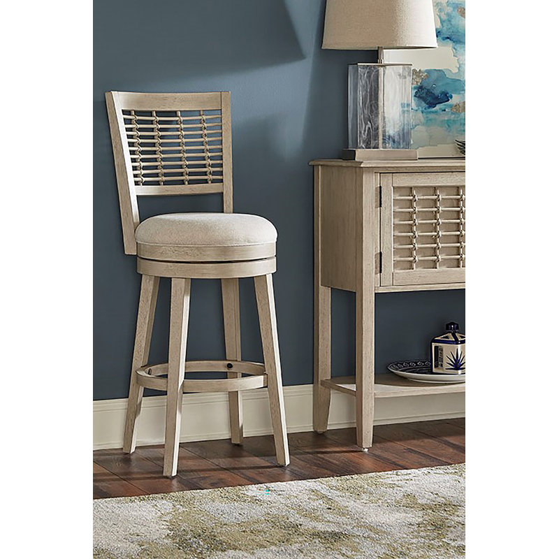 Tabouret de bar pivotant Dorava, Tabouret de comptoir (siège d'une hauteur de 26,5