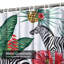 Feuilles de flamant rose tropicales dans la jungle tropicale avec 12 crochets-23284924