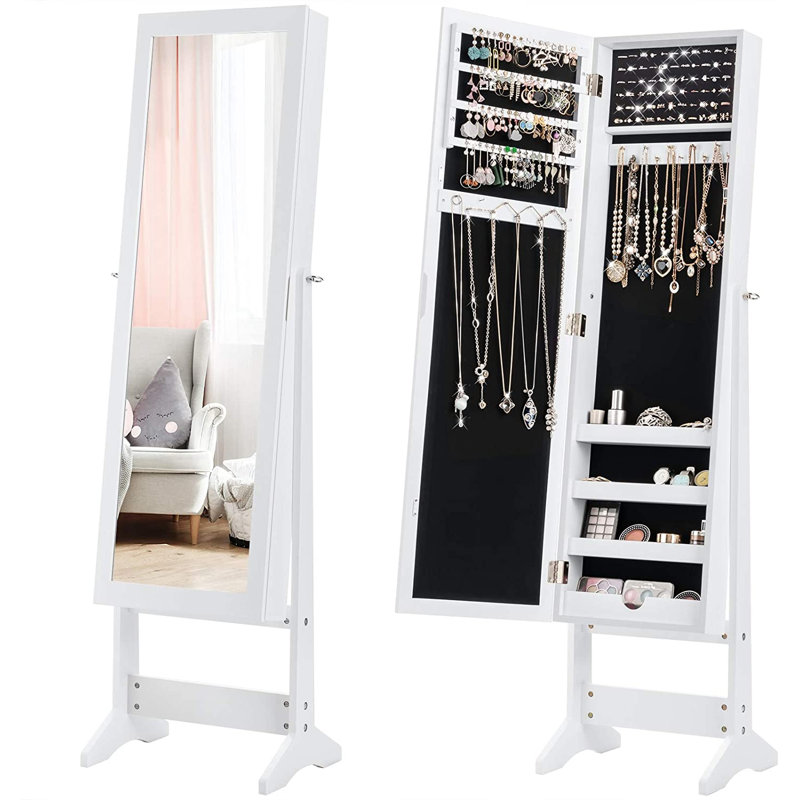 Ave Jewelry Armoire, White
