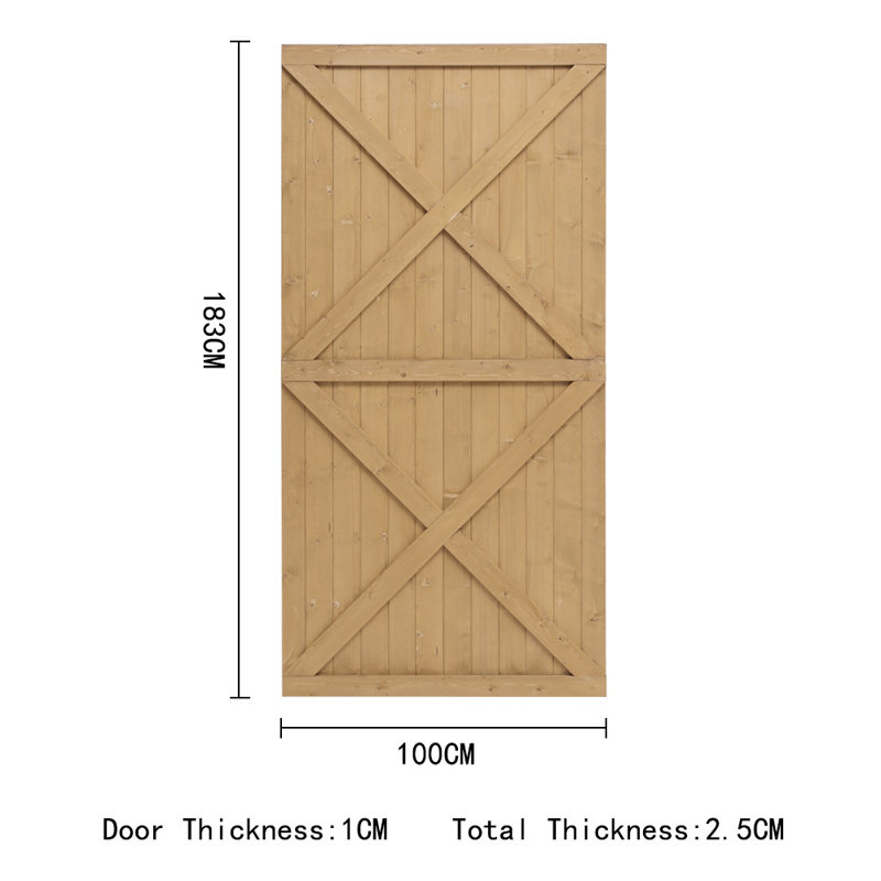 Tullahassee  Timber Wood Gate, 183cm H x 100cm W x 2.5cm D