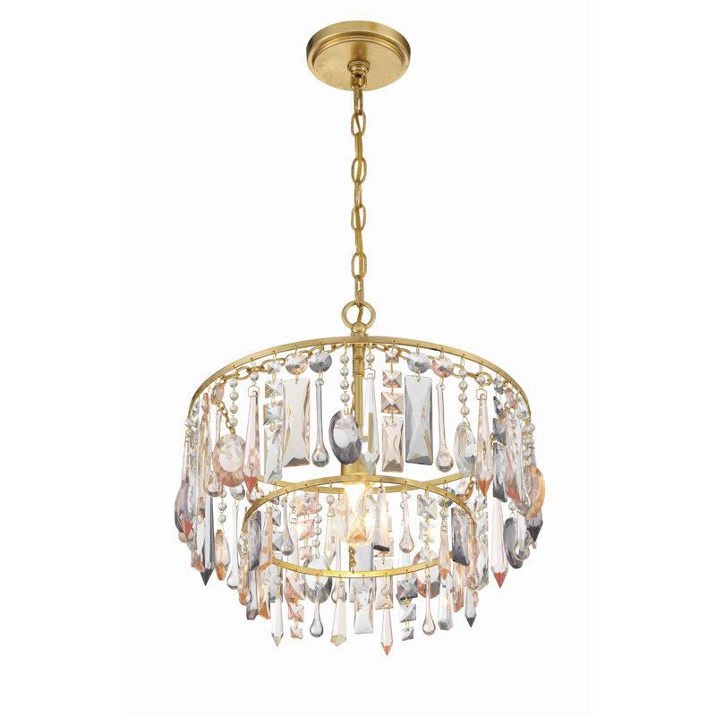 Lombard - Light Antique Gold Empire Pendant, 1