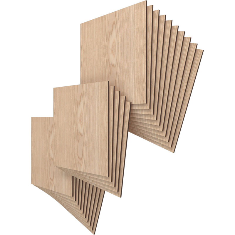 Planches en bois, Chêne, H 15,75 po x l 15,75 po x P 0,25 po
